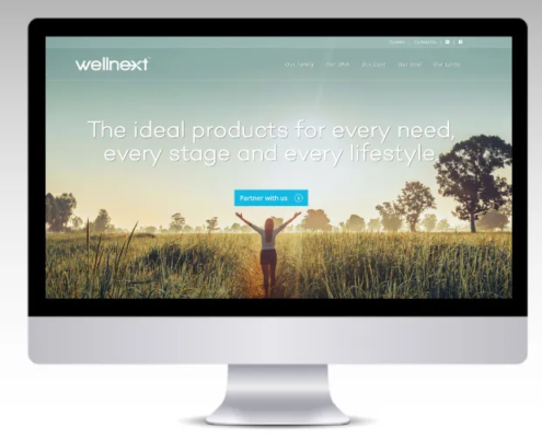 wellnext Website portfolio featured template